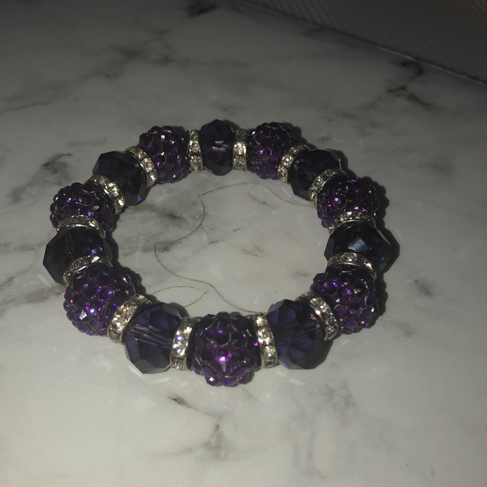 Purple gem bracelet